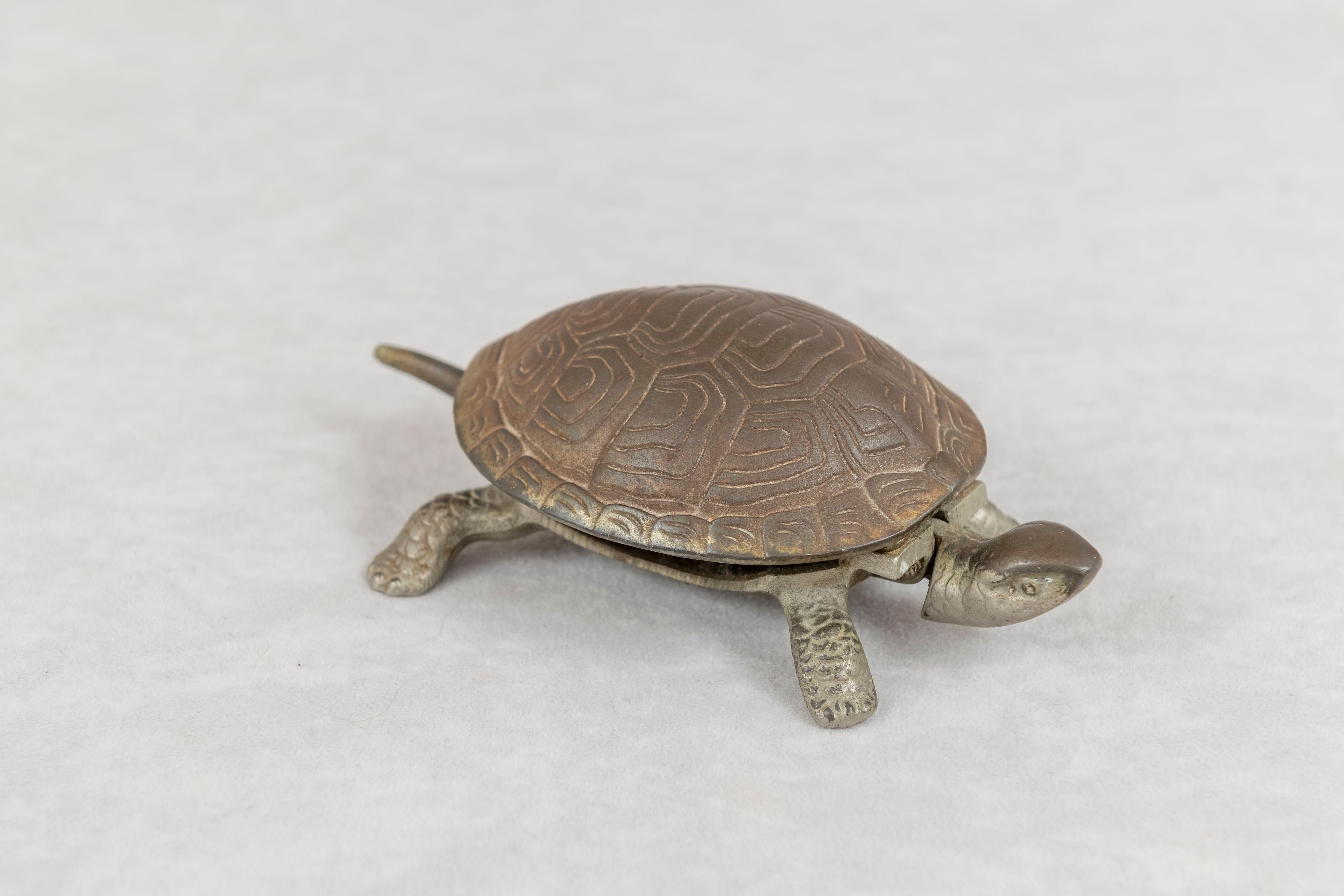 vintage cast iron turtle