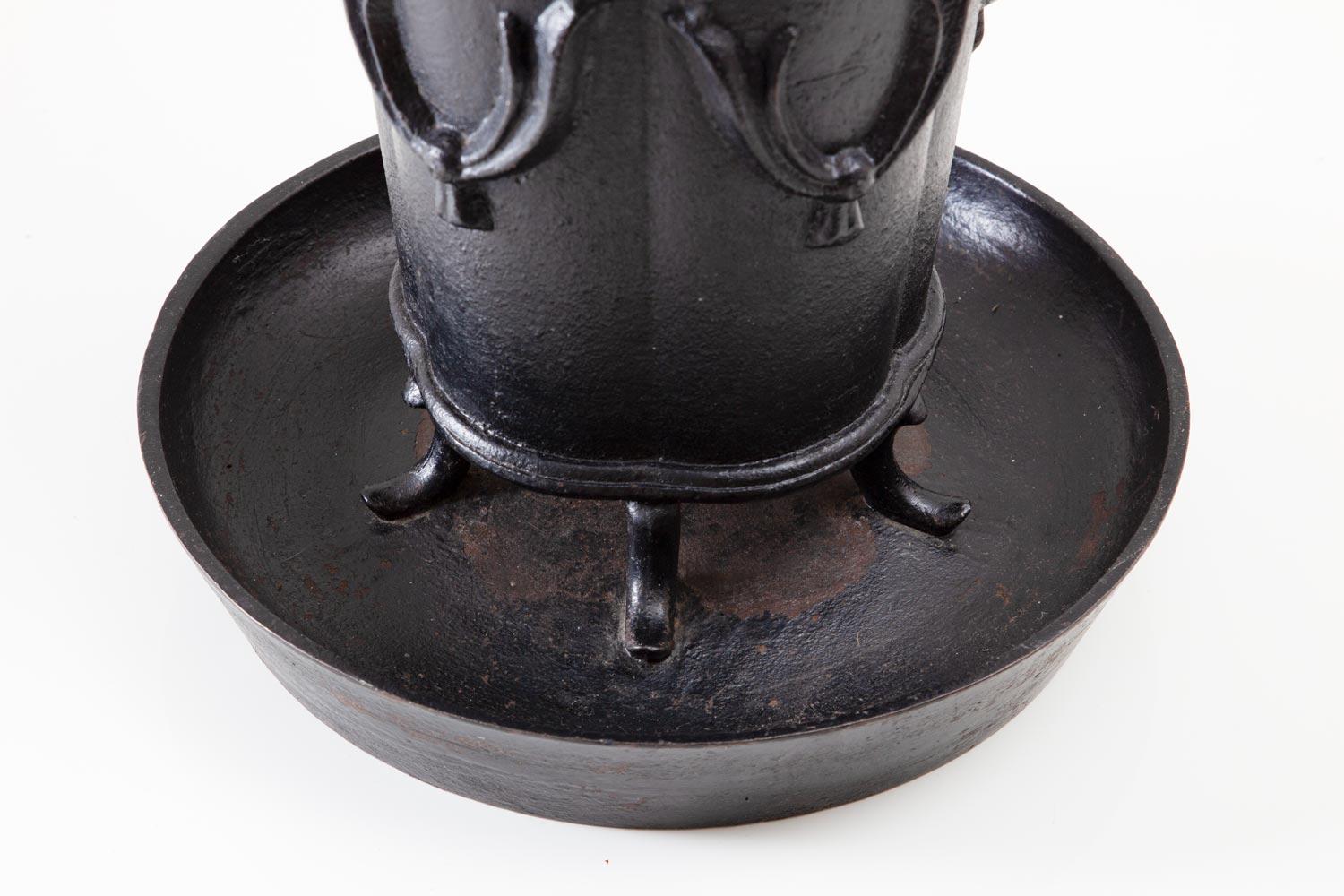 Swedish Cast Iron Umbrella Stand by Edvin Ollers for Näfverqvarns Bruk For Sale