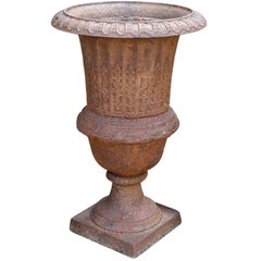 Antique Cast Iron Urn Planter