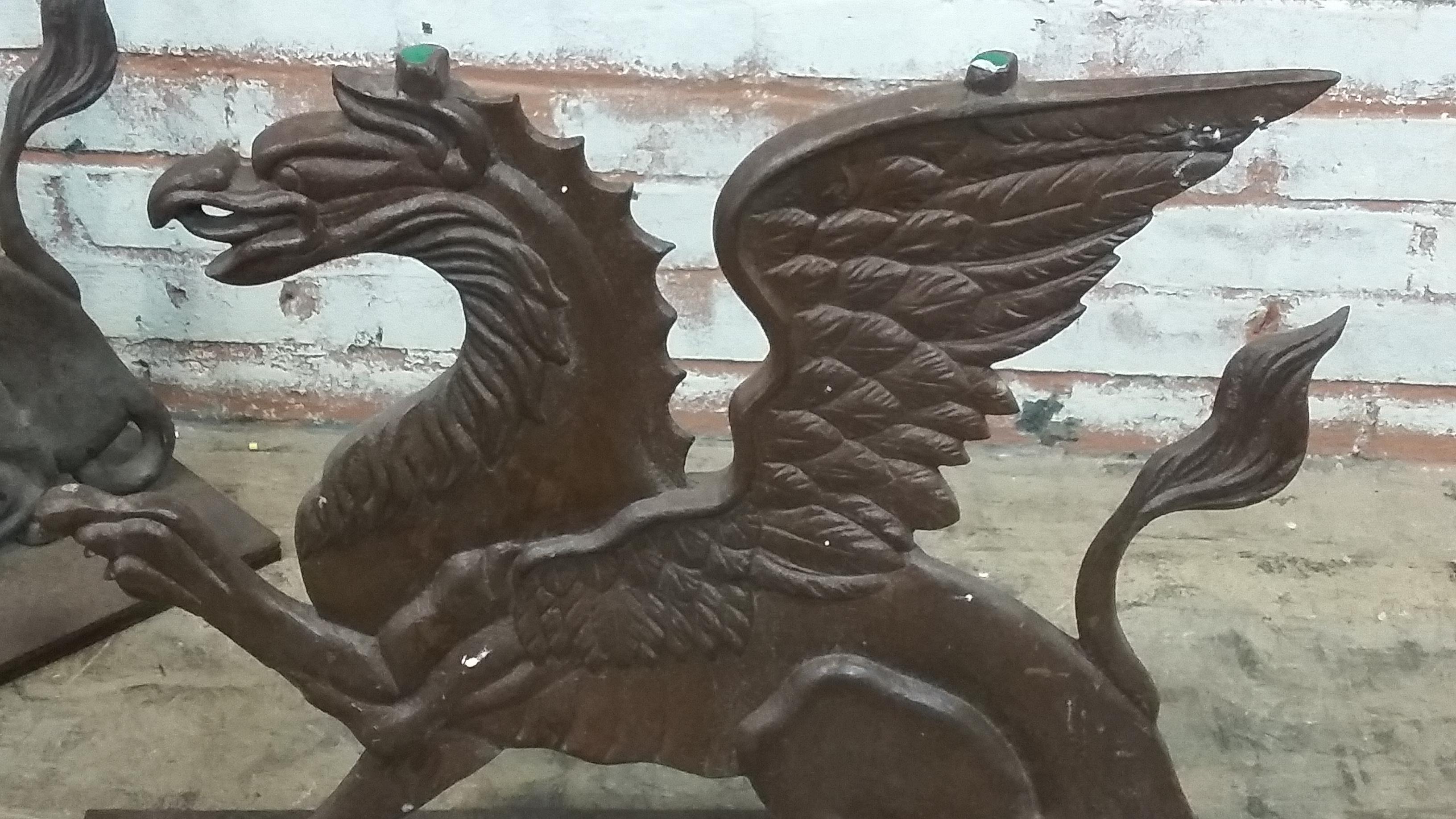 American Cast Iron Victorian Griffin Cocktail Table Bases