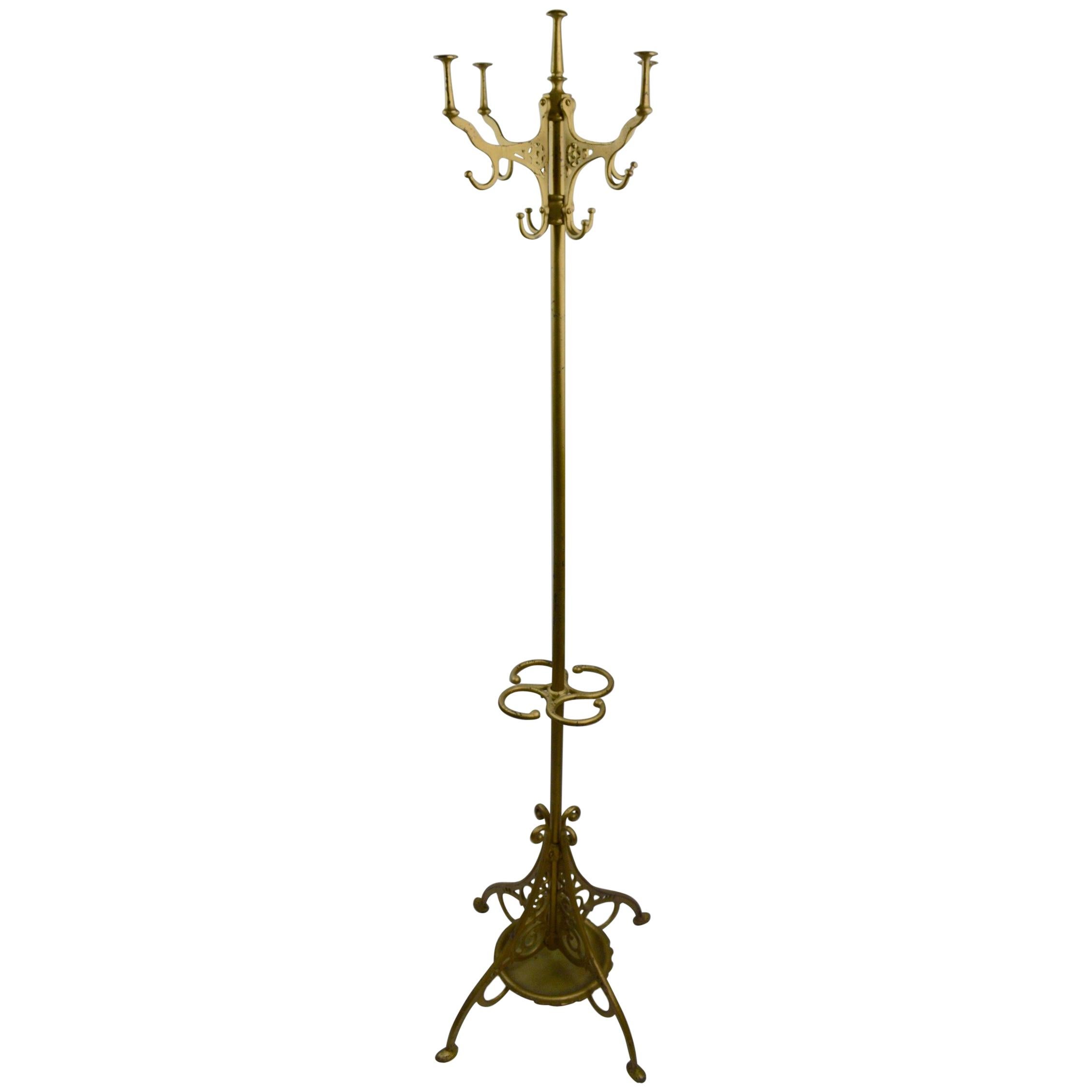 Cast Iron Victorian Industrial Coat Tree Stand