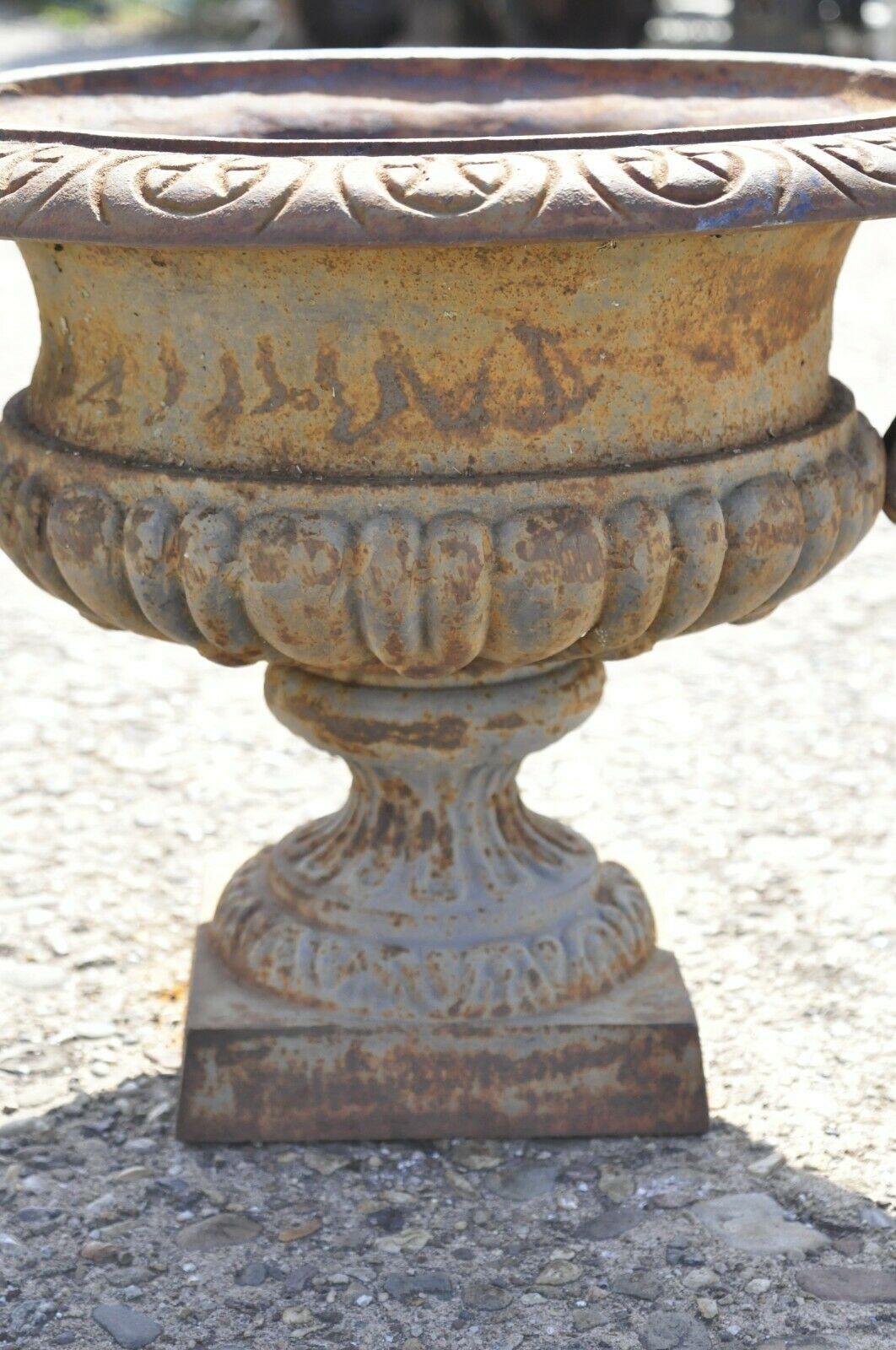 cast iron urns and pedestals