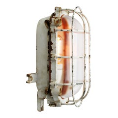 Cast Iron Vintage Industrial Clear Glass Wall Lamp Scone