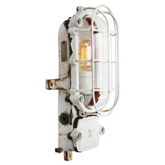 Cast Iron Retro Industrial Clear Glass Wall Lamp Scone