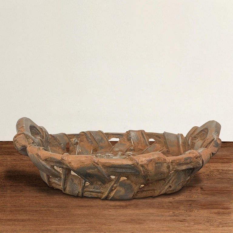 Cast Iron'ic' Basket For Sale at 1stDibs