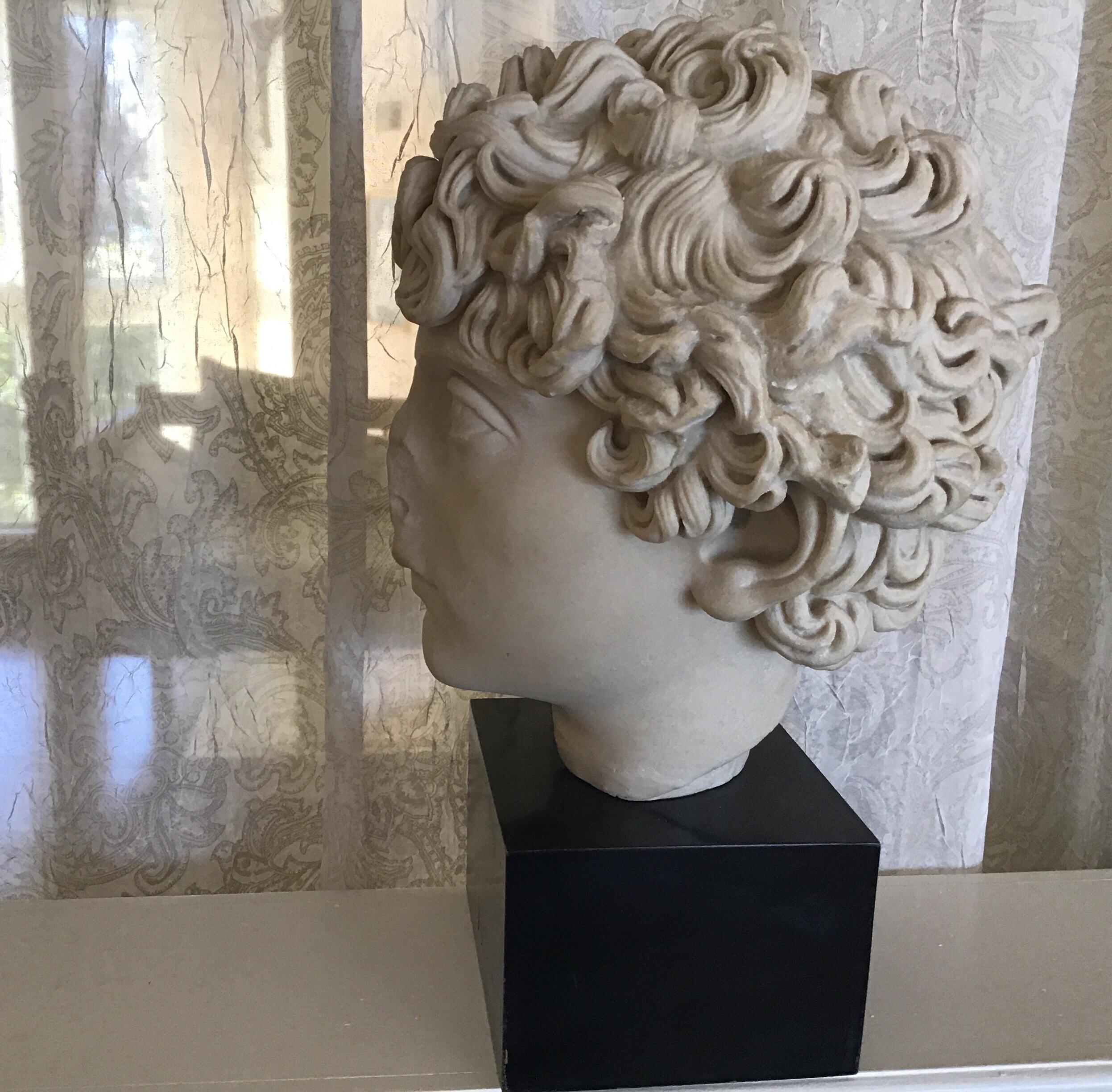 Early 20th Century Cast Marble Roman Sculpture For Sale