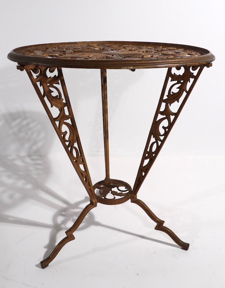 Cast Metal Art Deco Table by Hagenauer for Rena Rosenthal 6