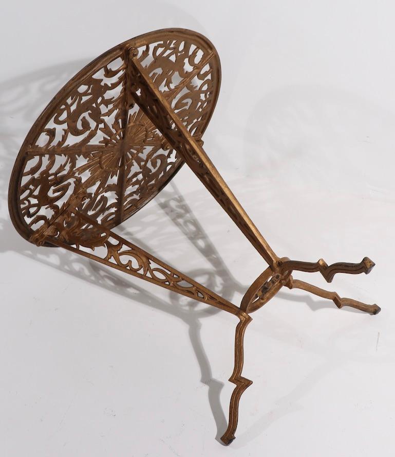 Cast Metal Art Deco Table by Hagenauer for Rena Rosenthal 7