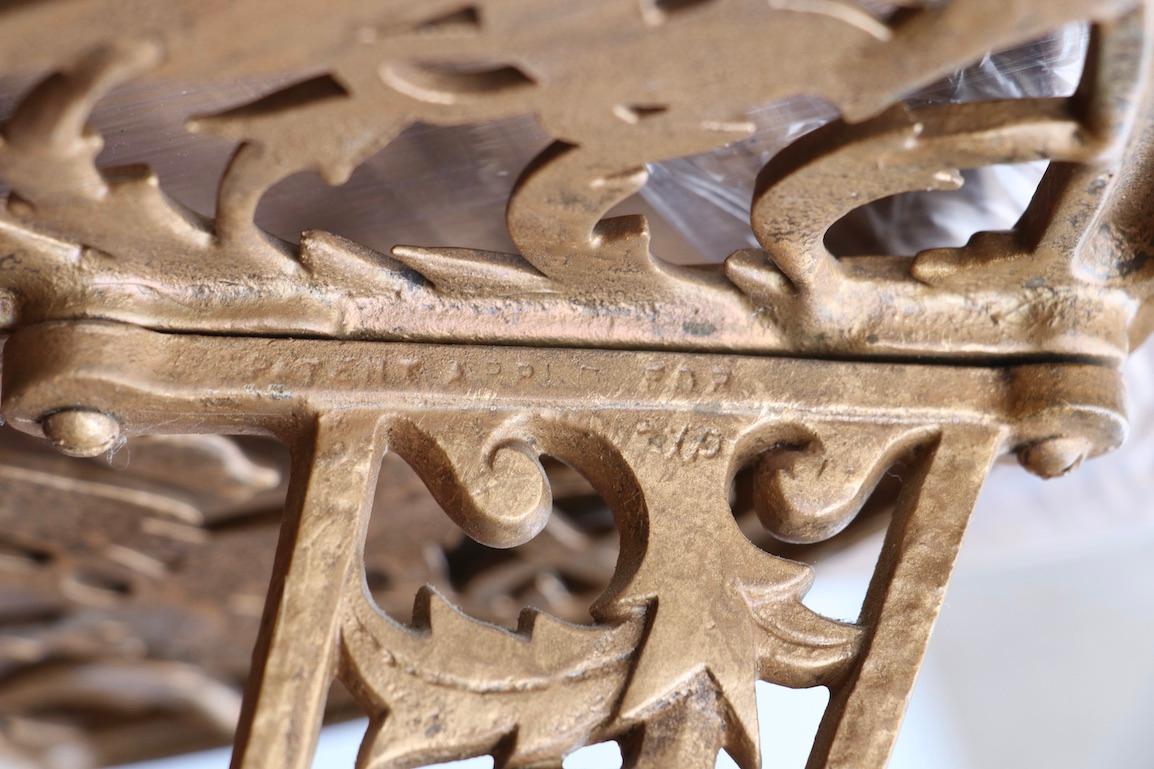 Cast Metal Art Deco Table by Hagenauer for Rena Rosenthal 9