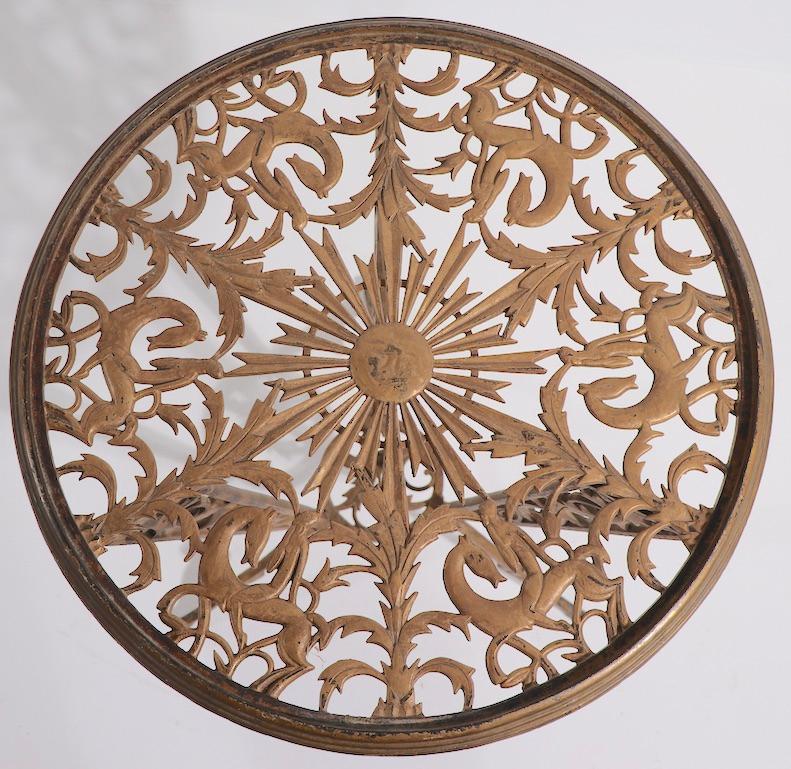 Cast Metal Art Deco Table by Hagenauer for Rena Rosenthal In Good Condition In New York, NY