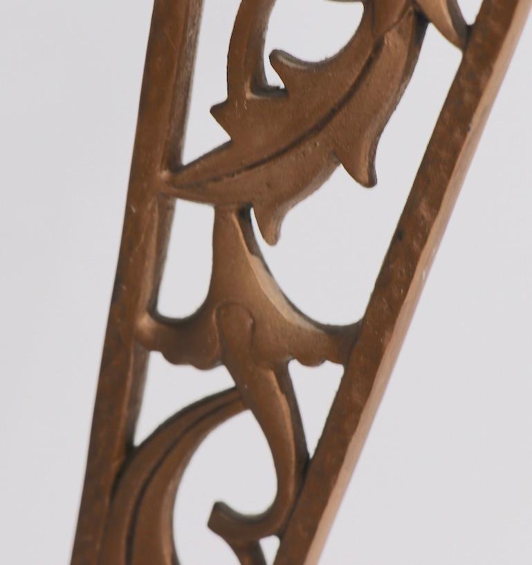Iron Cast Metal Art Deco Table by Hagenauer for Rena Rosenthal