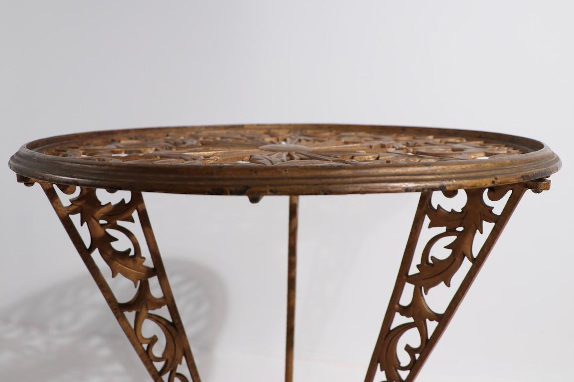 Cast Metal Art Deco Table by Hagenauer for Rena Rosenthal 2