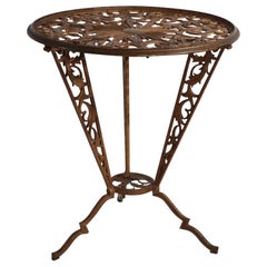 Cast Metal Art Deco Table by Hagenauer for Rena Rosenthal