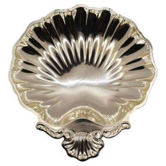 Cast Metal Footed Clam Shell Serving Dish or Catchall After Tiffany & Co.