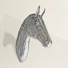Cast Metal Thoroughbred Horse Head