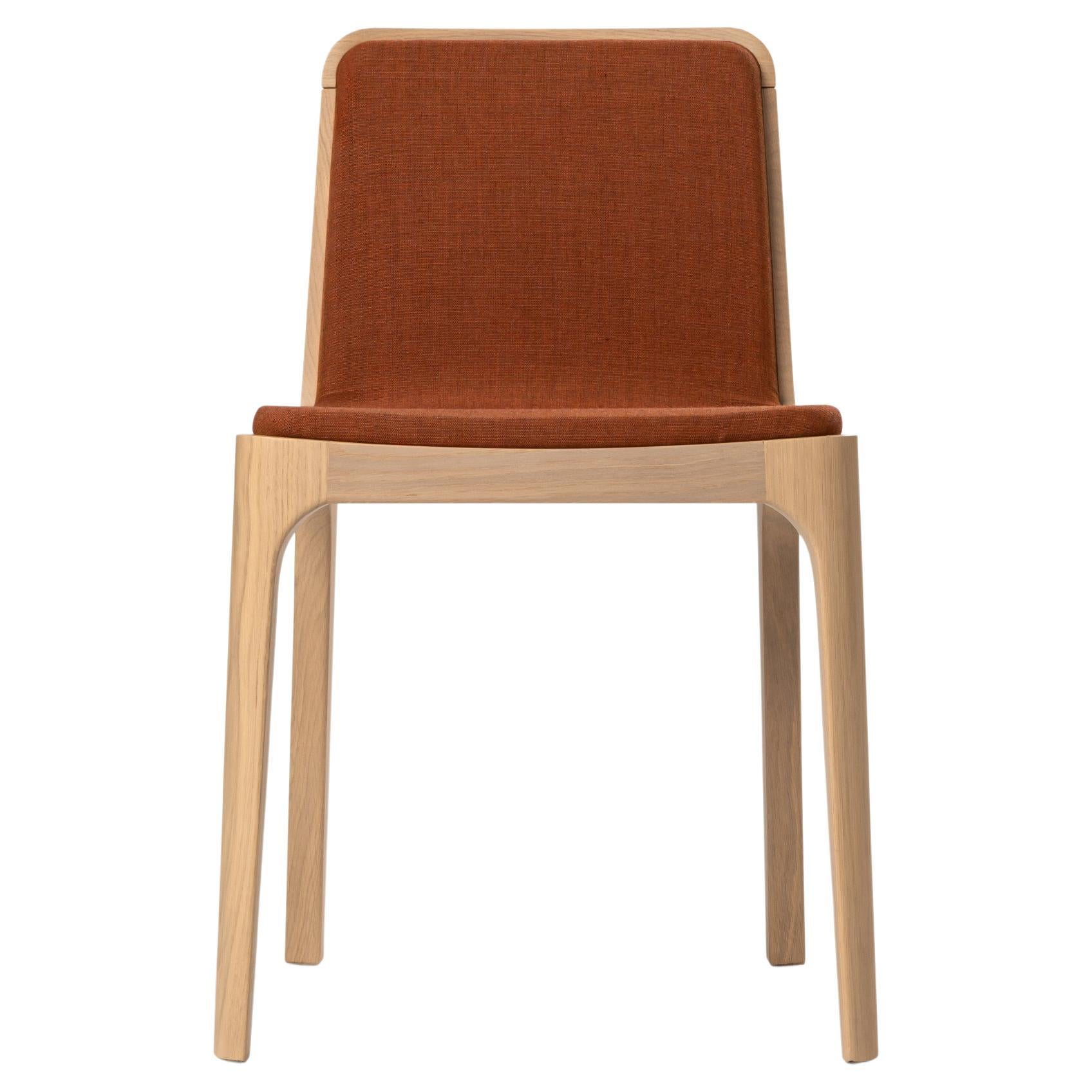 The Modernity Chair in Ash Wood Fabric Upholstery (Chaise moderne minimaliste avec revêtement en tissu) en vente