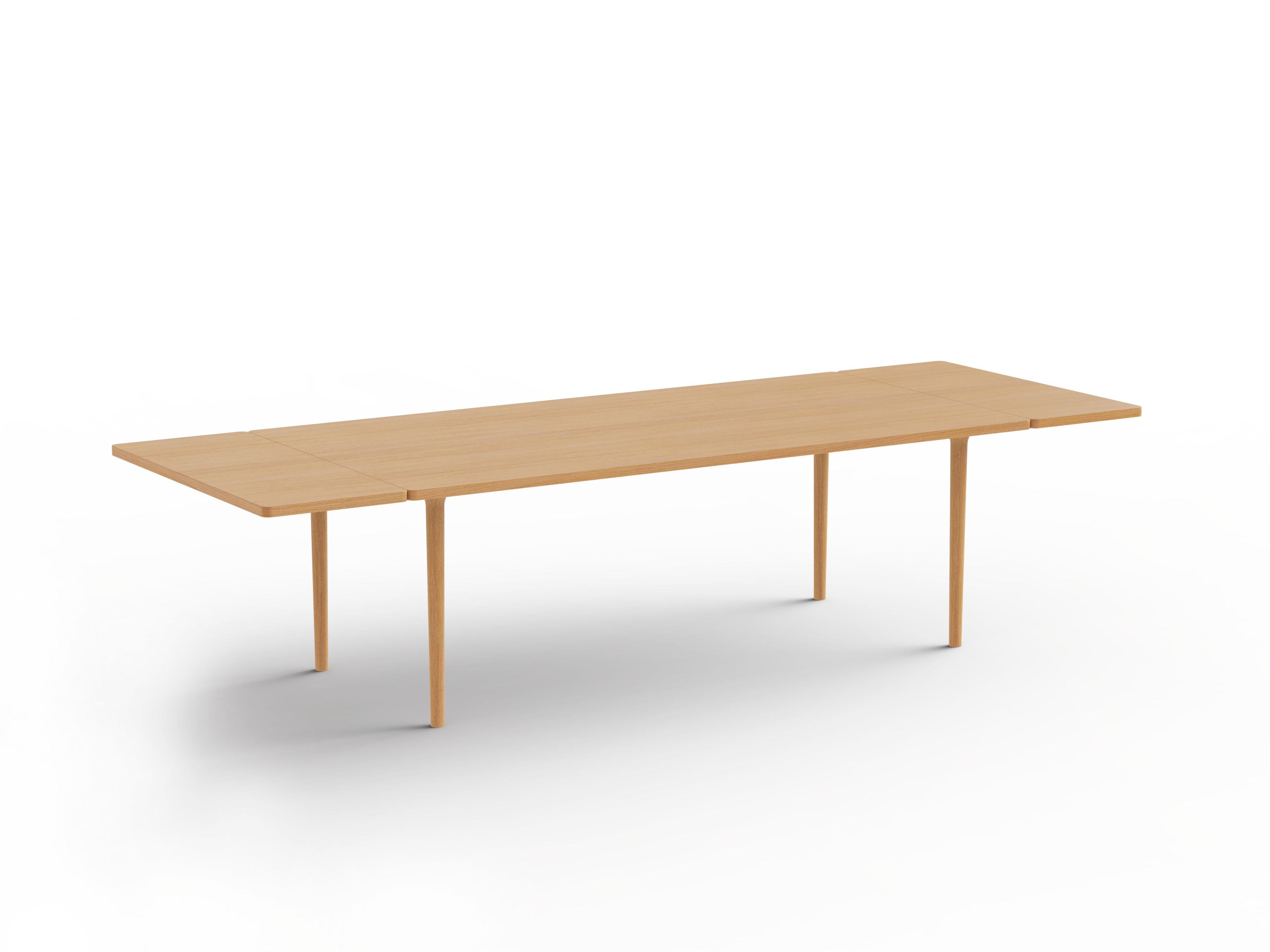 Minimalismo CAST - Tavolo da pranzo allungabile minimalista in Wood Wood in vendita