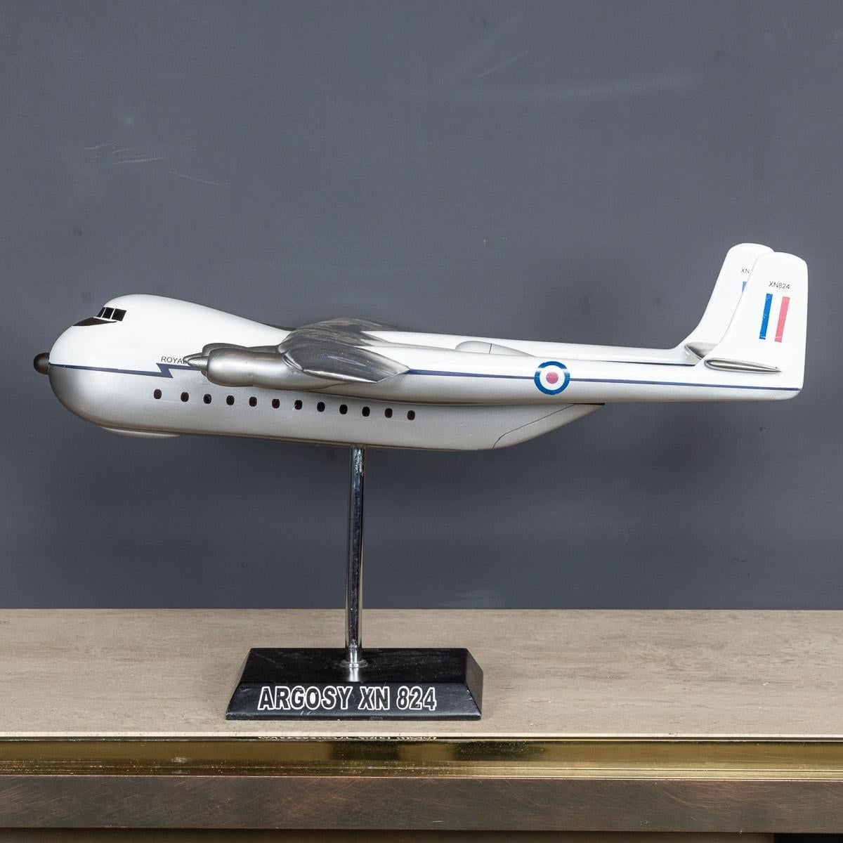 British Cast Model Of The Armstrong Whitworth Argosy Xn 824 Transport Plane c.1960 For Sale