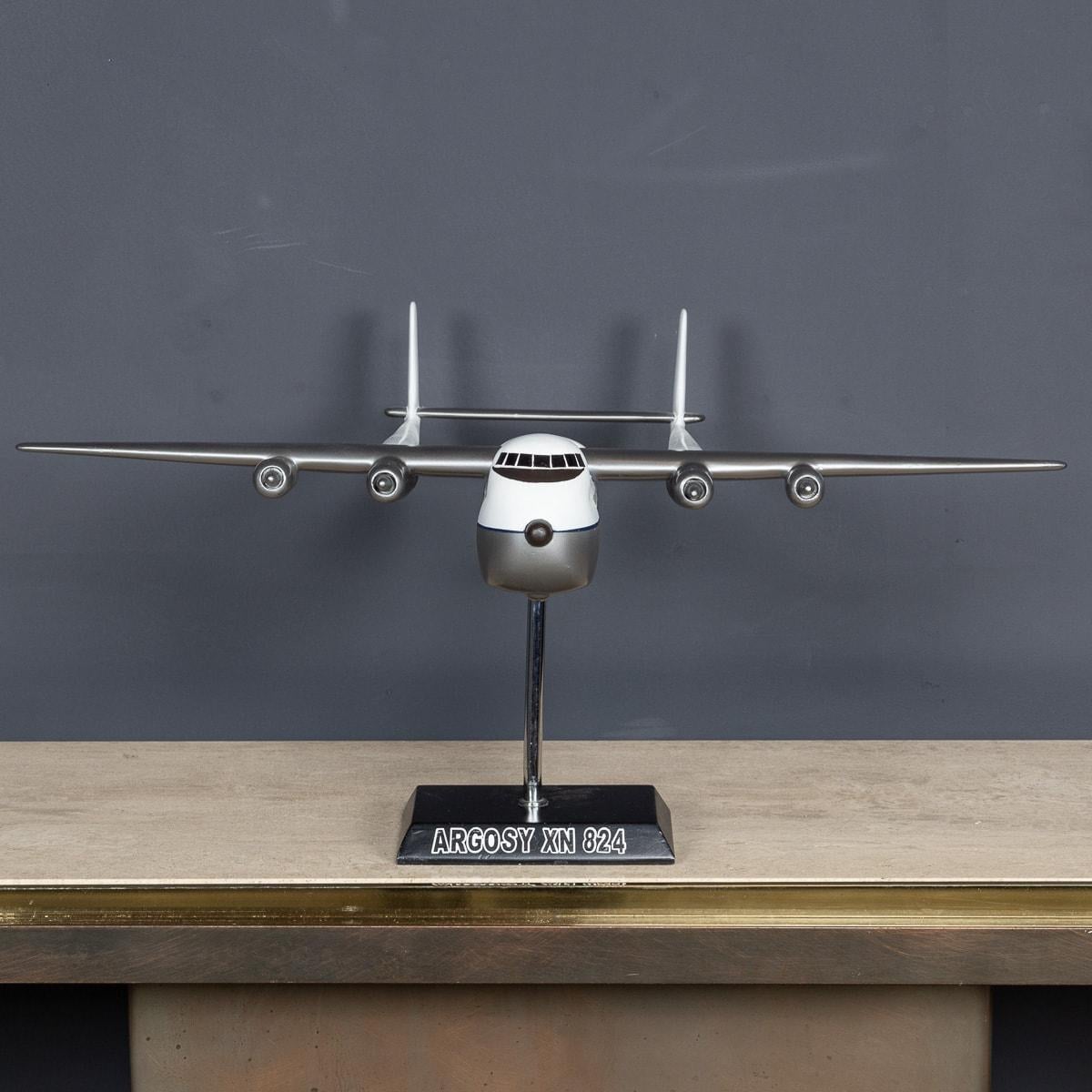 Metal Cast Model Of The Armstrong Whitworth Argosy Xn 824 Transport Plane c.1960 For Sale
