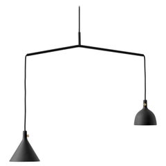 Cast Pendant, Shape 4, Black by Thomas Chung & Jordan Murphy