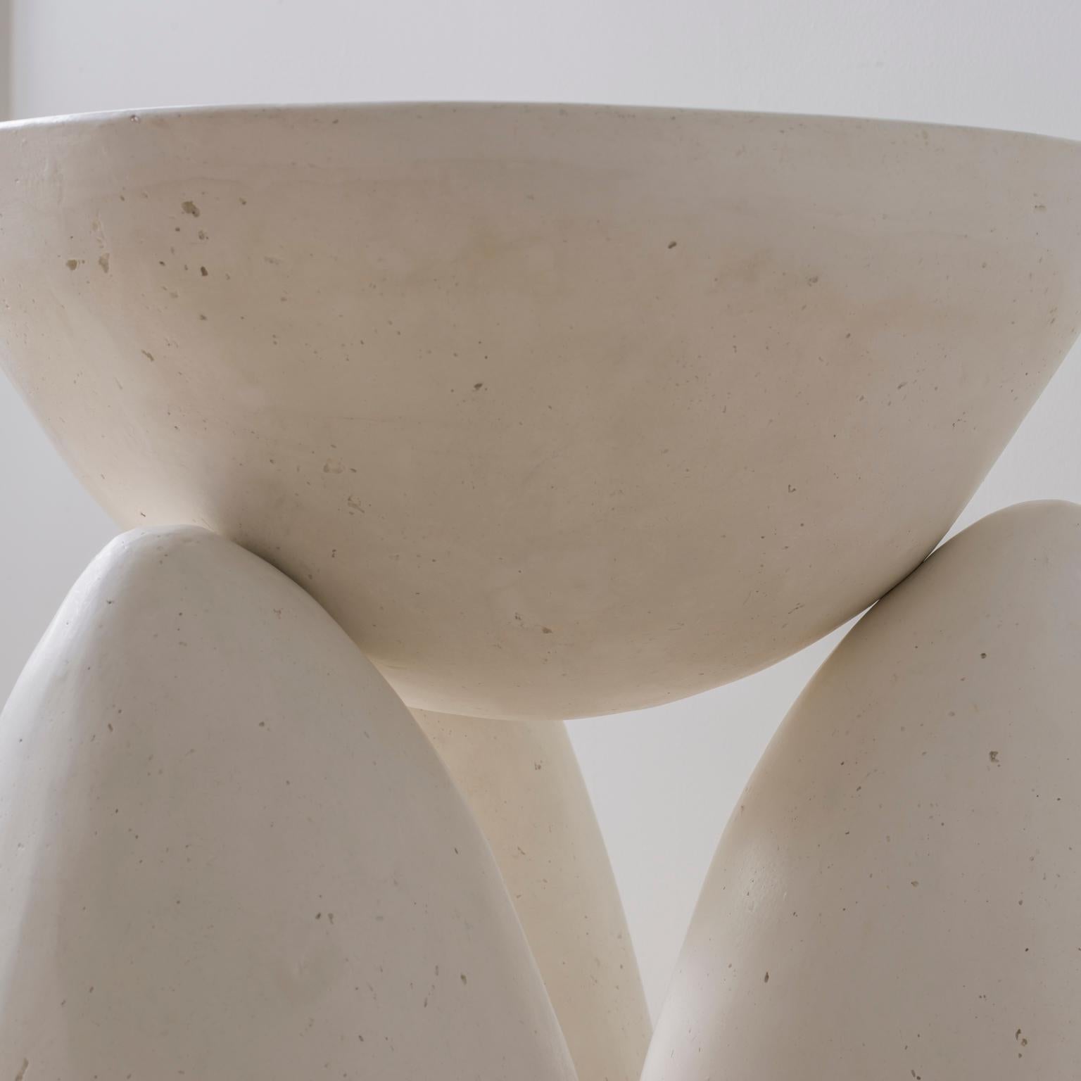 Contemporary Cast Plaster Minimalist Twyla-03 Side Table