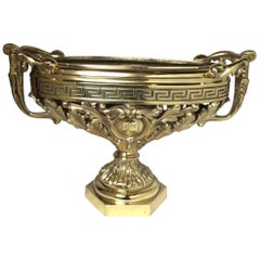 Cast Polished Bronze Centerpiece Bowl, 19th Century