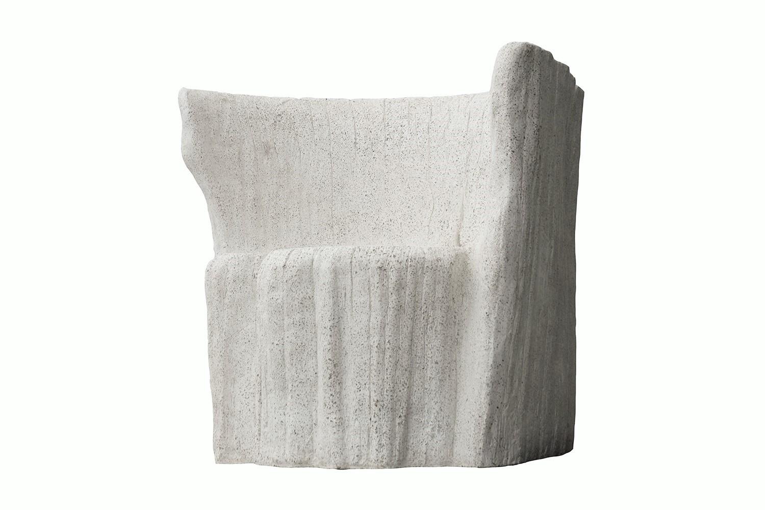 The mold for this Acacia chair was created from an actual tree stump. Pictured in our Natural stone finish, the texture and modern look of concrete make it appropriate for a wide variety of styles and spaces.

Dimensions: Width 37 in. (94 cm), depth