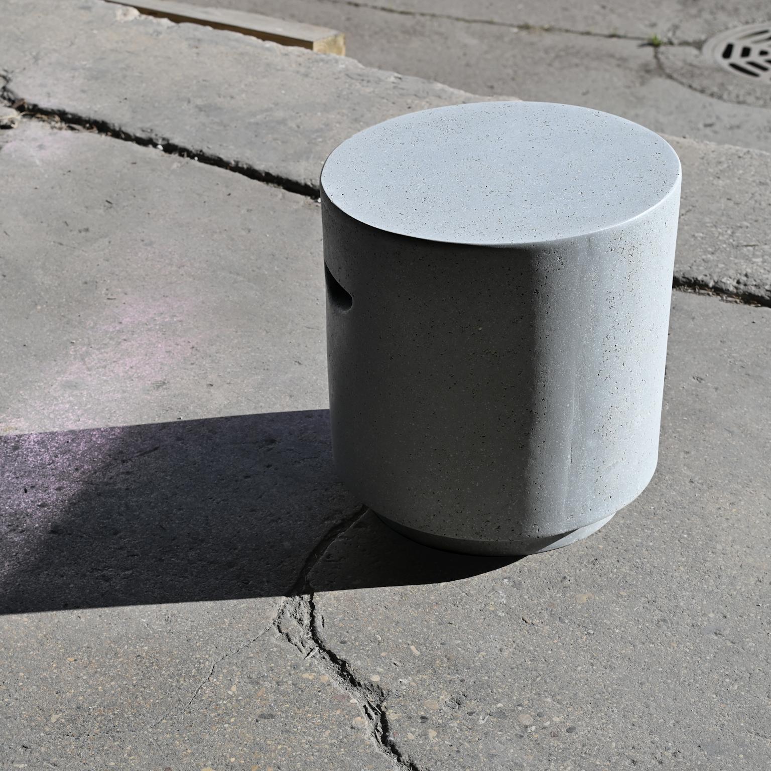 Contemporary Cast Resin 'Aileen' Side Table, Keystone Finish by Zachary A. Design For Sale