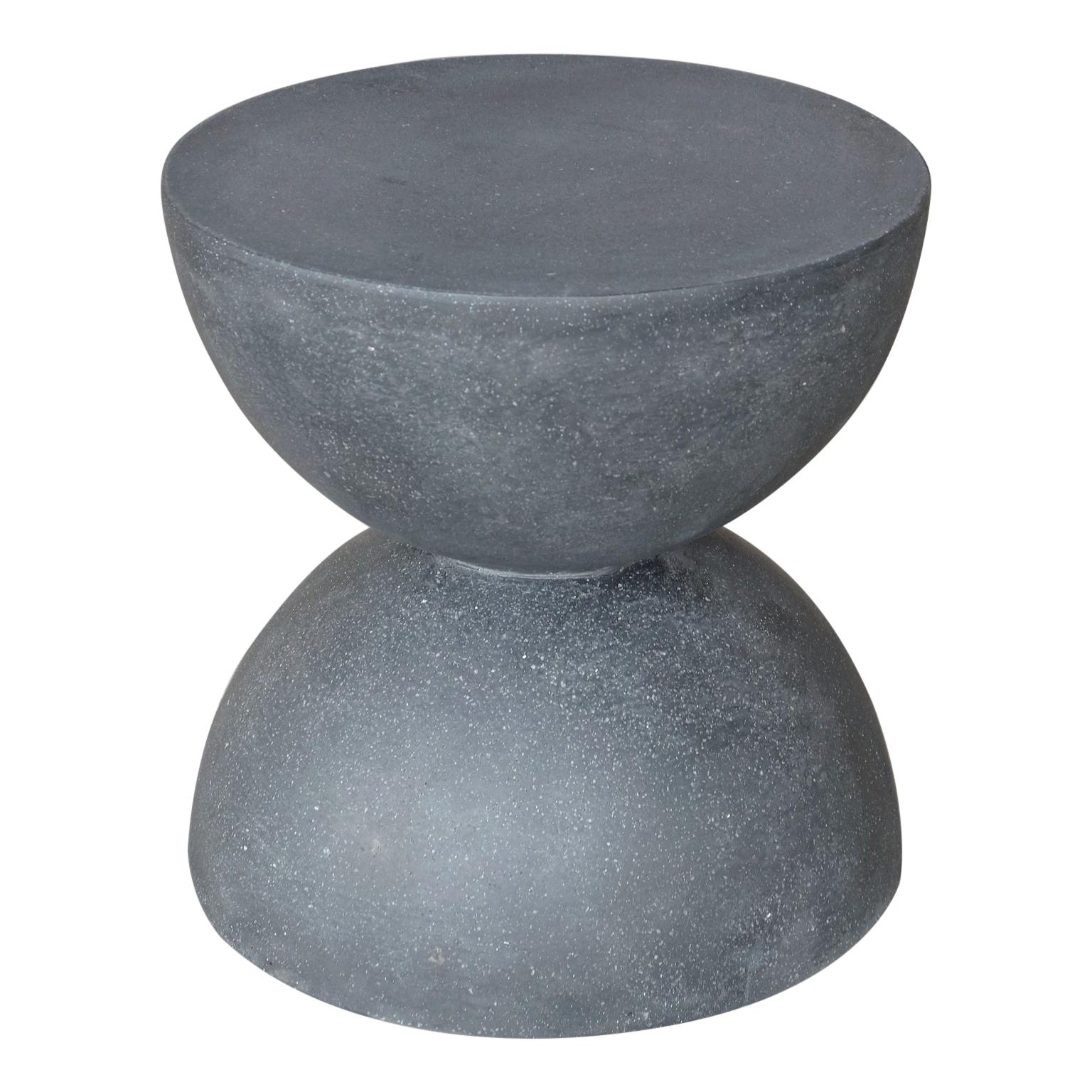 Cast Resin 'Bilbouquet' Side Table, Coal Stone Finish by Zachary A. Design For Sale