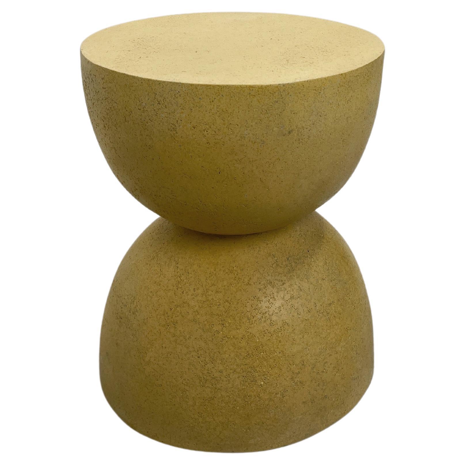 Cast Resin 'Bilbouquet' Side Table, Sonoran Yellow Finish by Zachary A. Design For Sale