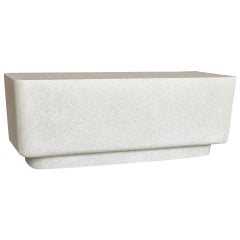 Cast Resin 'Block' Bench, Natural Stone Finish by Zachary A. Design