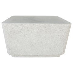 Cast Resin 'Block' Low Table, Natural Stone Finish by Zachary A. Design