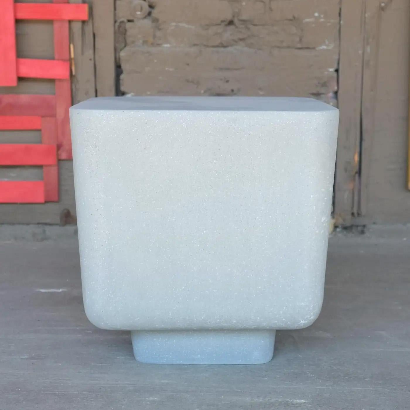 Cast Resin 'Block' Side Table by Zachary A. Design For Sale 2