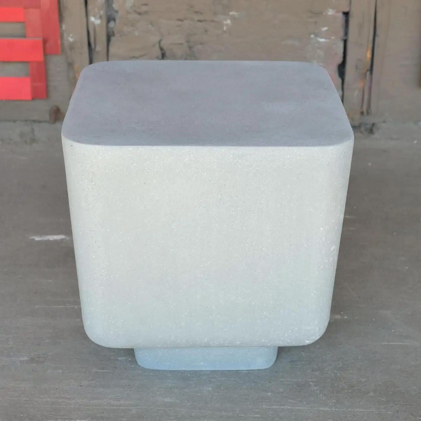 Cast Resin 'Block' Side Table by Zachary A. Design For Sale 3
