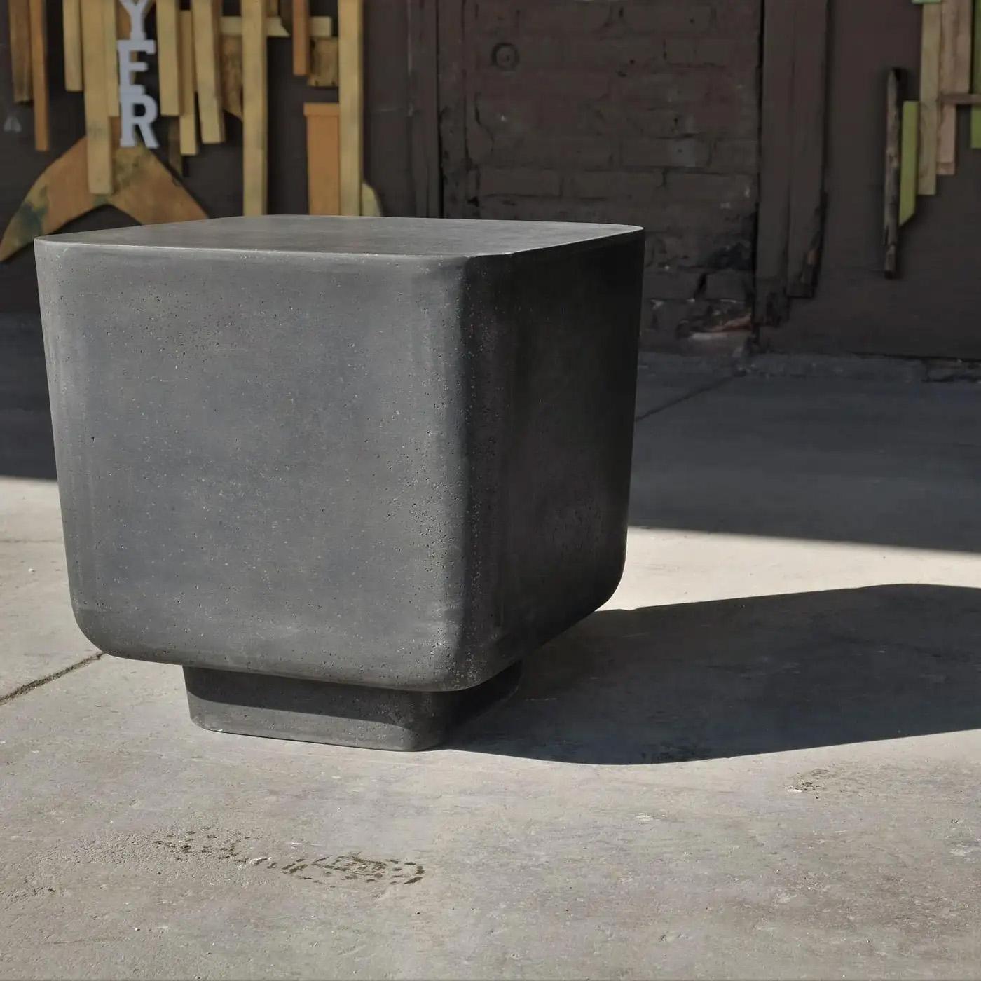 Contemporary Cast Resin 'Block' Side Table by Zachary A. Design For Sale