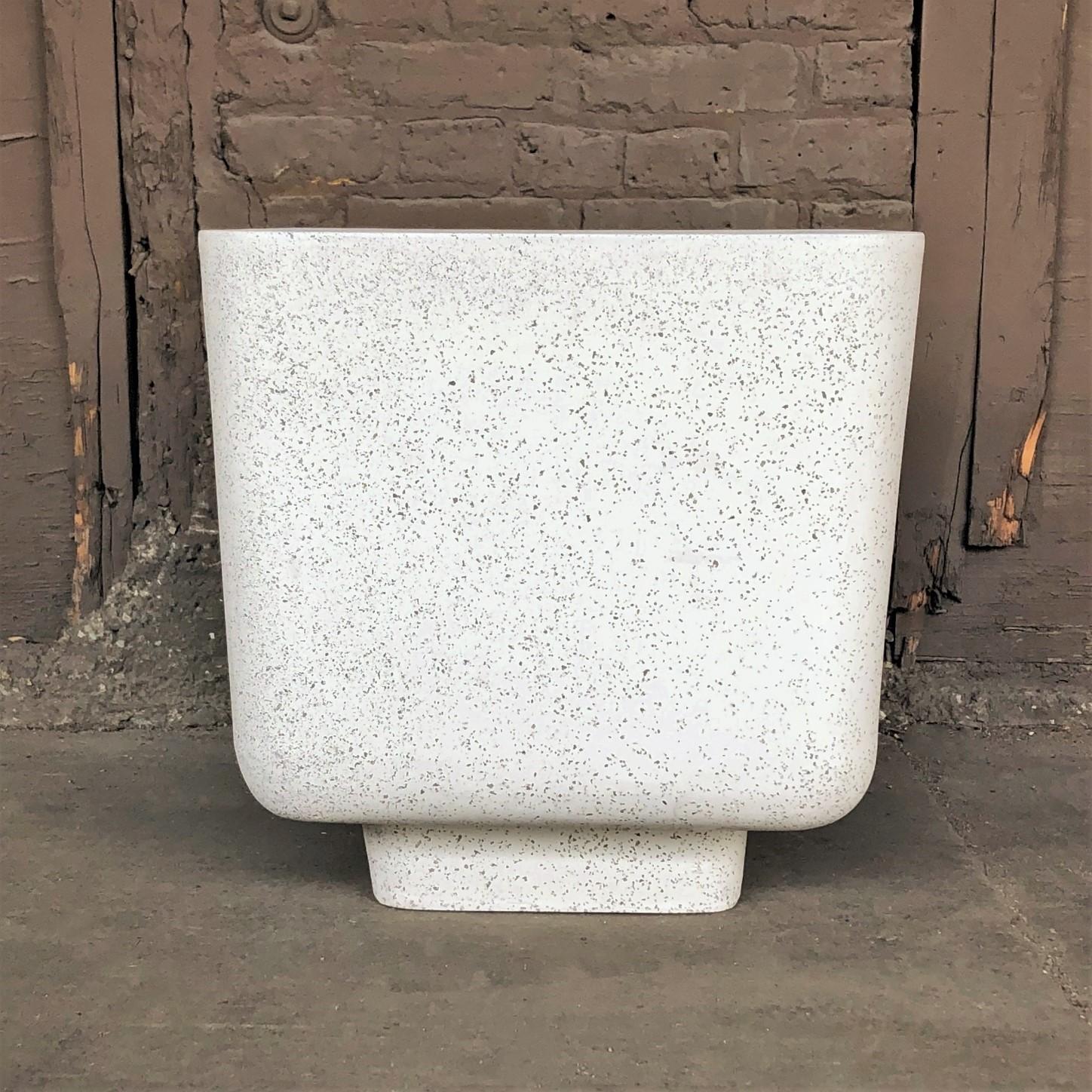 concrete block side table