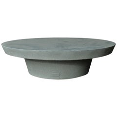 Cast Resin 'Cashi' Cocktail Table, Gray Stone Finish by Zachary A. Design