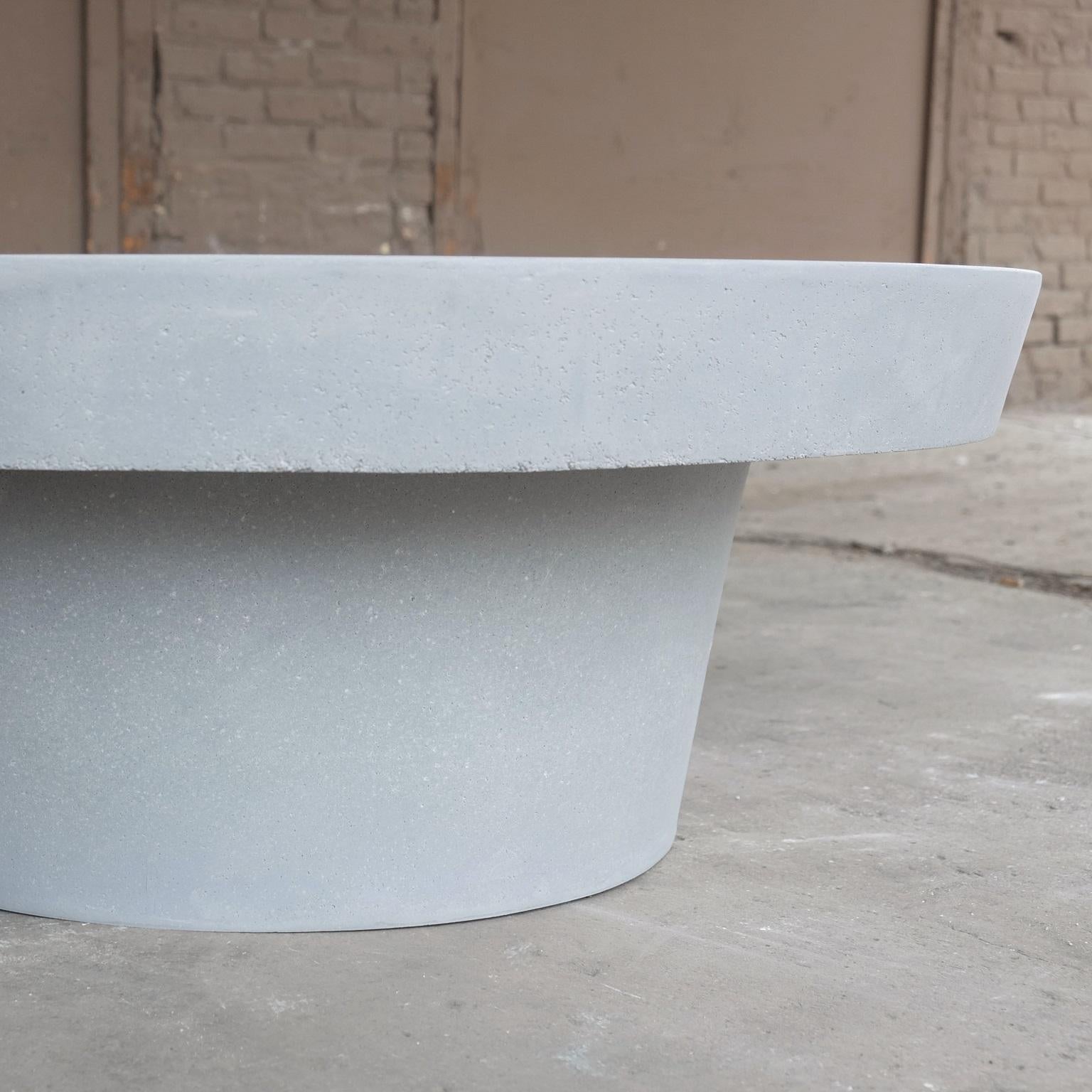 American Cast Resin 'Cashi' Low Table, Keystone Finish by Zachary A. Design For Sale