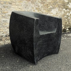 Cast Resin Curved 'Van Dyke' Club Chair by Zachary A. Design