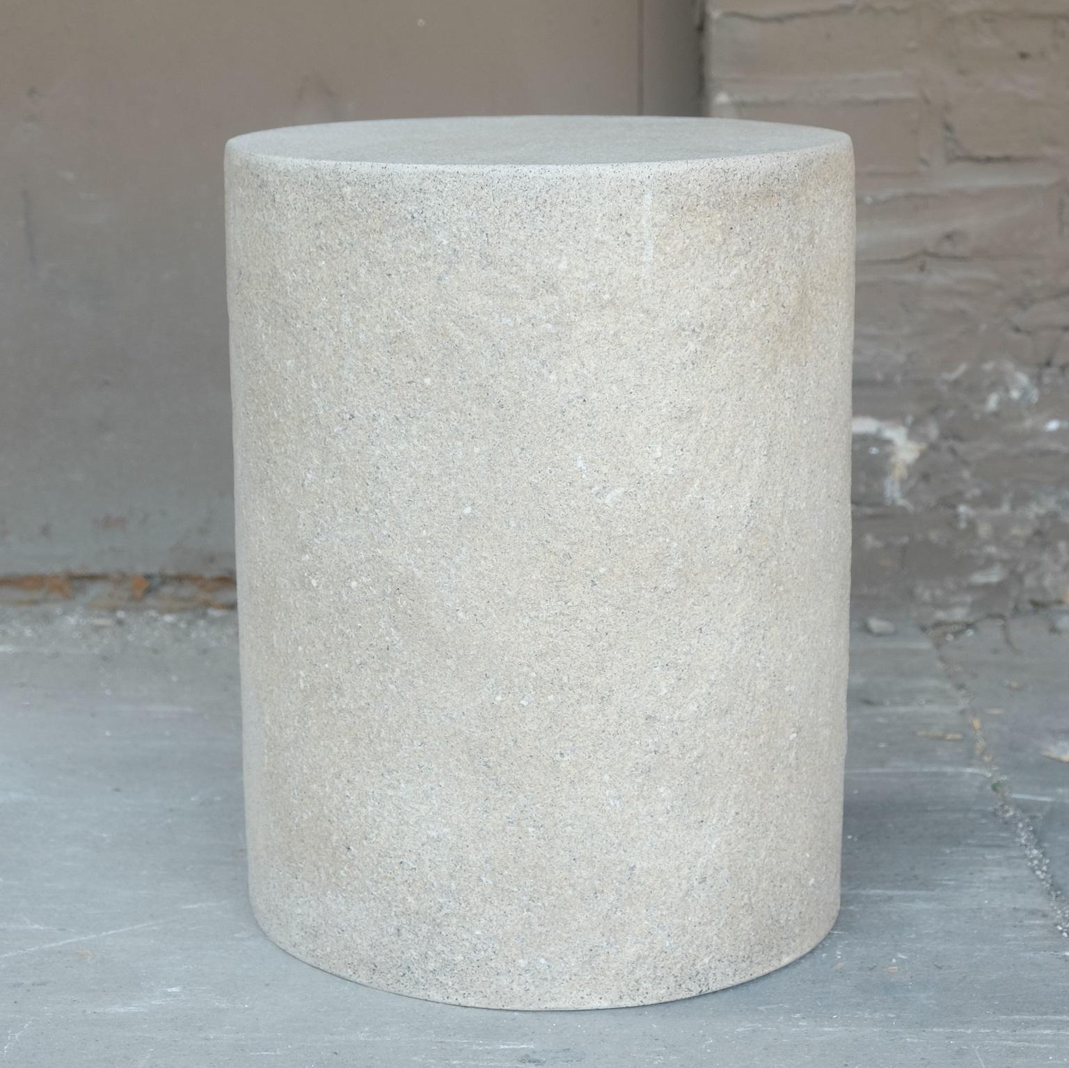 Seating that weathers the storm. A sturdy foundation softened by the rhythms of the coast. 

Dimensions: Diameter 14 in. (35.6 cm), height 18 in. (45.7 cm). Weight 20 lbs. (9 kg)

Finish color options:
White stone
Natural stone
Aged stone
