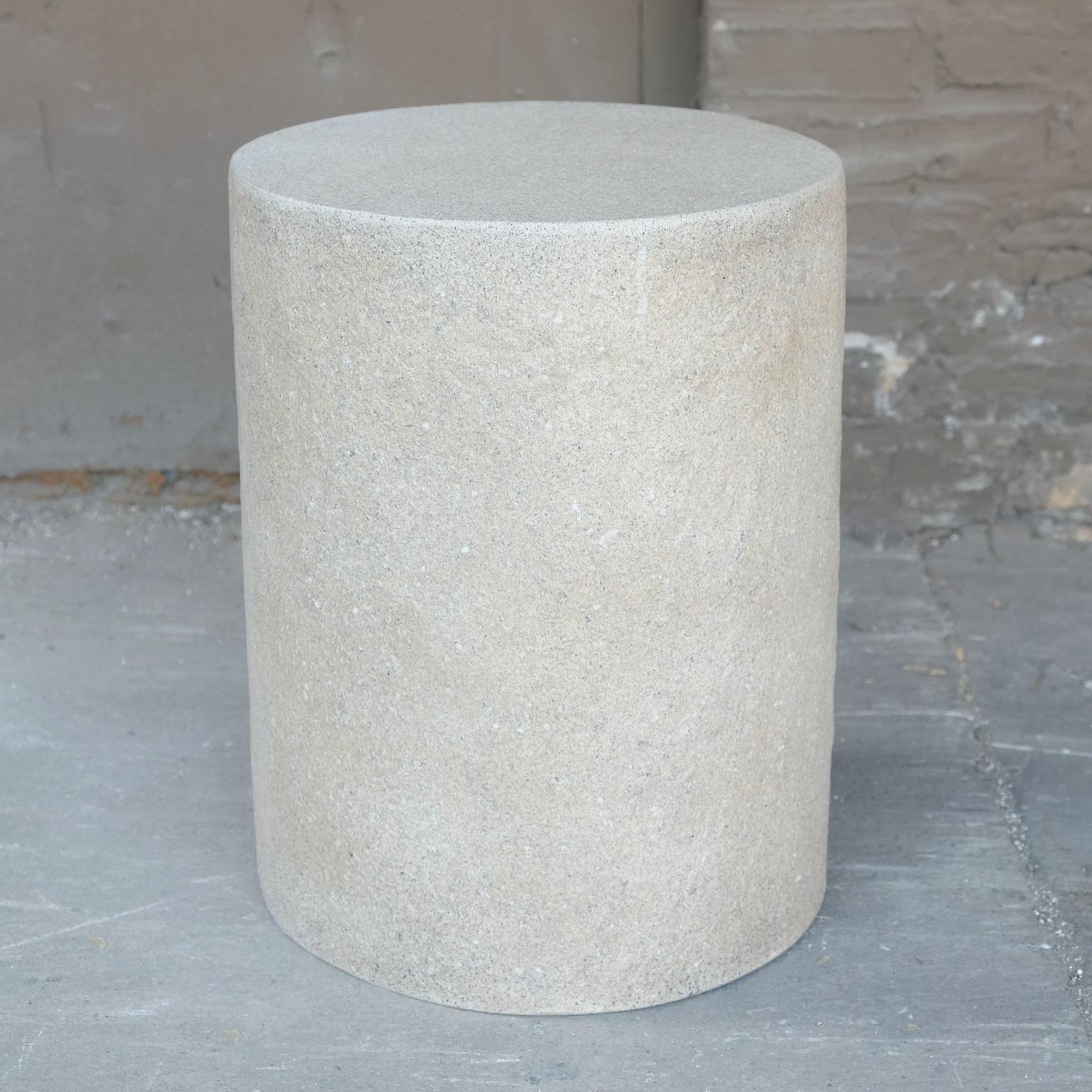 Minimalist Cast Resin 'Dock' Side Table, Aged Finish by Zachary A. Design For Sale