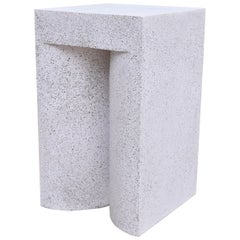 Cast Resin 'High Brow' Table, Natural Stone Finish by Zachary A. Design