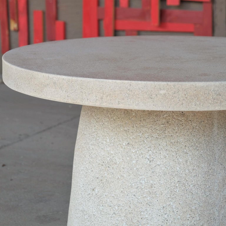 American Cast Resin 'Hive' Low Table, Aged Stone Finish by Zachary A. Design For Sale