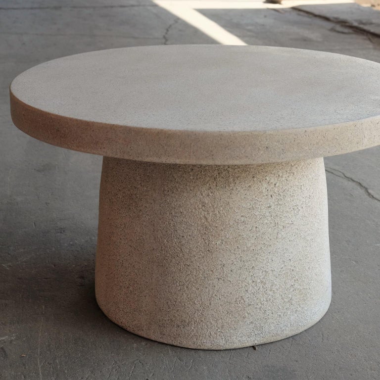 Cast Resin 'Hive' Low Table, Aged Stone Finish by Zachary A. Design In New Condition For Sale In Chicago, IL