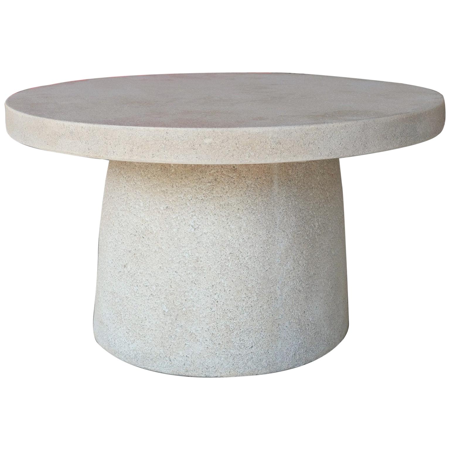 Cast Resin 'Hive' Low Table, Aged Stone Finish by Zachary A. Design