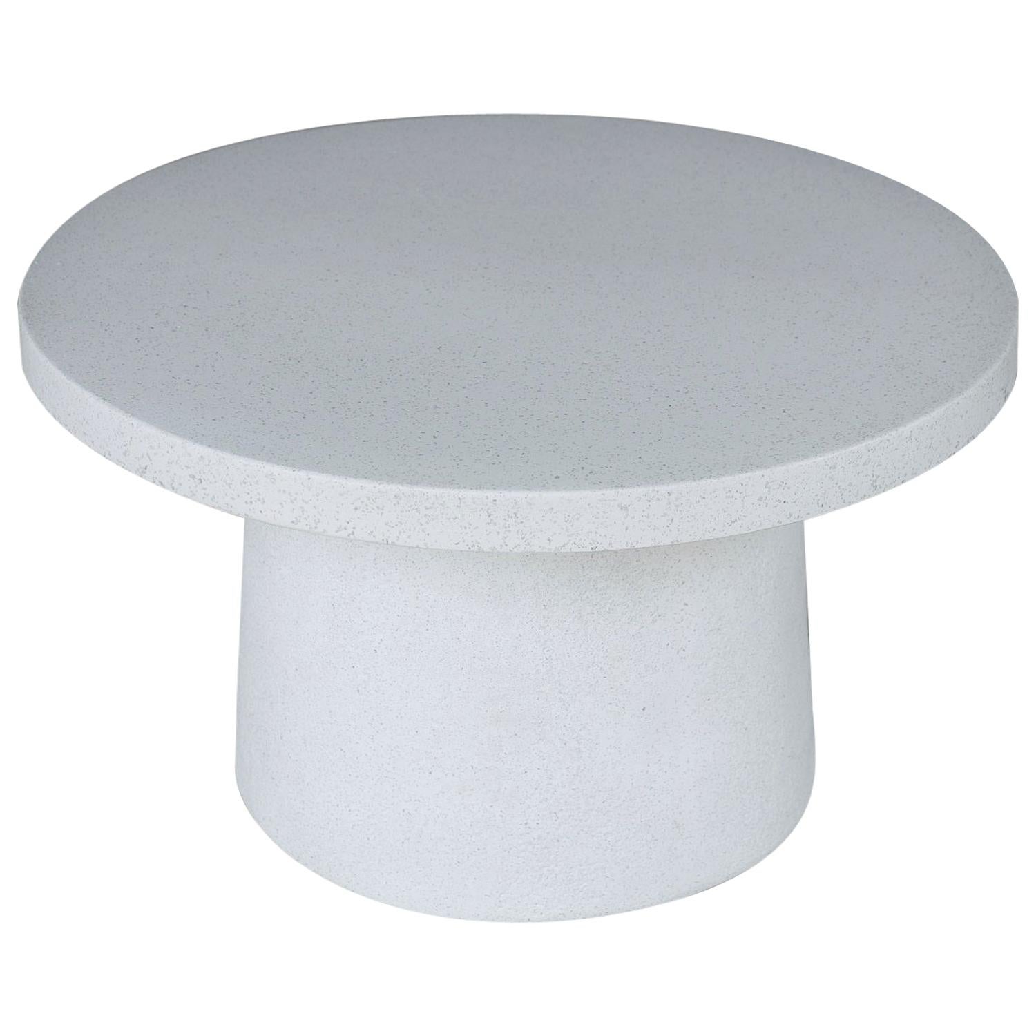 Cast Resin 'Hive' Low Table, White Stone Finish by Zachary A. Design