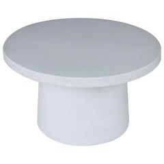 Cast Resin 'Hive' Low Table, White Stone Finish by Zachary A. Design