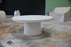 Cast Resin 'Hive' Cocktail Table, White Stone Finish by Zachary A. Design