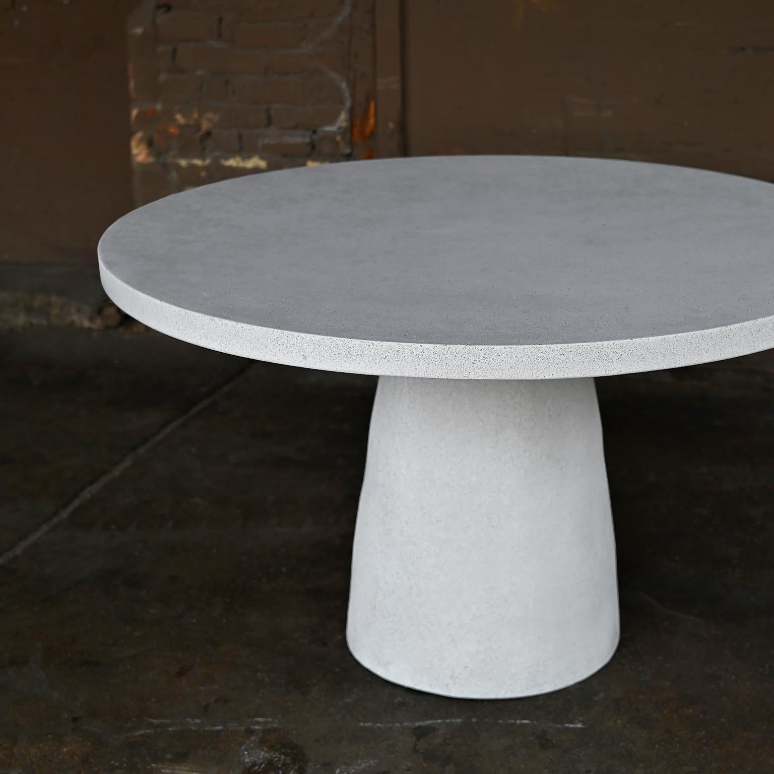 Minimalist Cast Resin 'Hive' Dining Table, White Stone Finish by Zachary A. Design For Sale