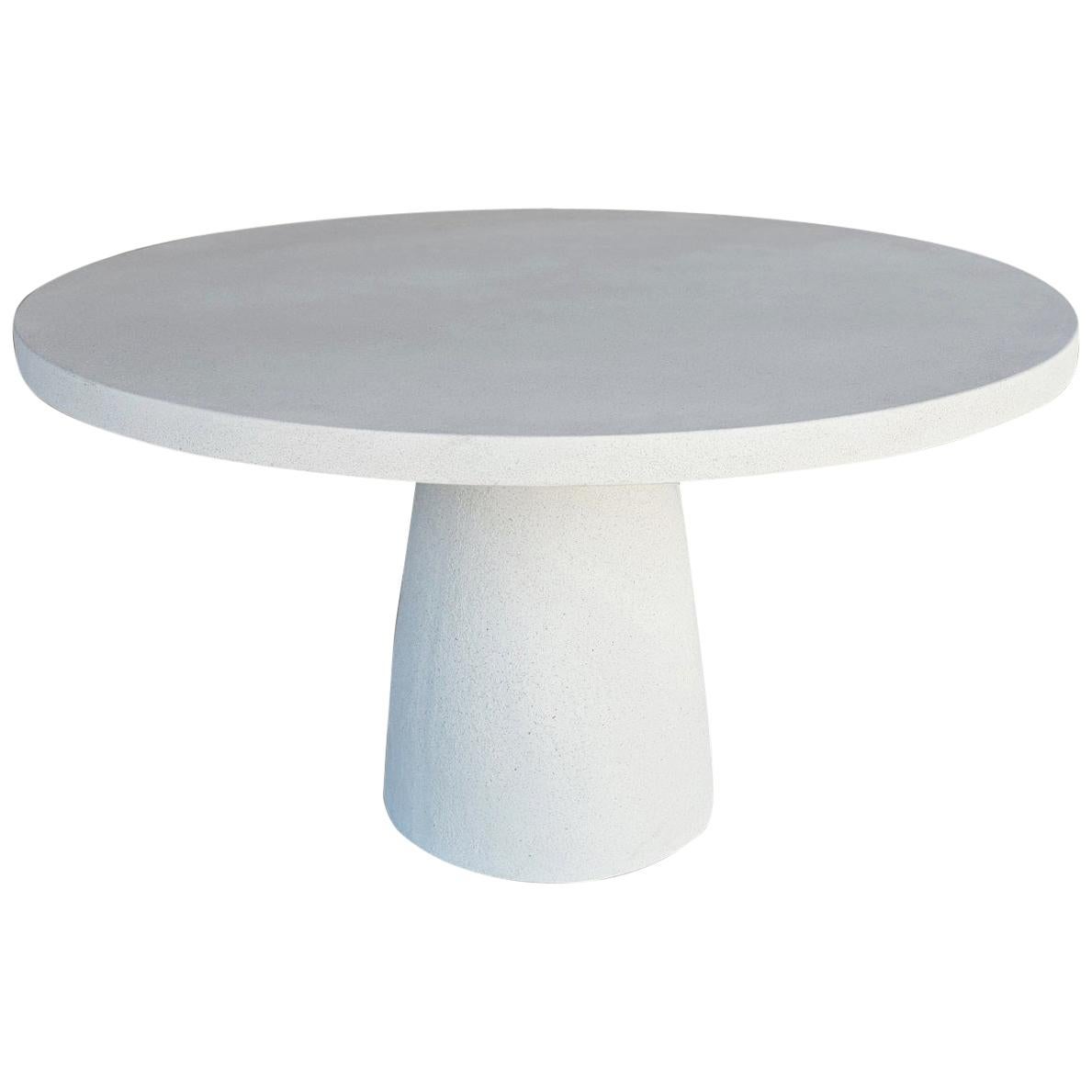 Cast Resin 'Hive' Dining Table, White Stone Finish by Zachary A. Design For Sale